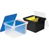 Storex File Tote, Plastic, Letter/Legal, 10-1/2"x14"x18-1/3", Clear STX61508U04C